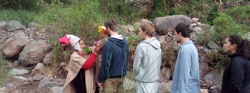andean ceremony flowering and cleansing